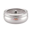 Satre Online and Marketing Stainless Steel transparent Lid Spice Box,