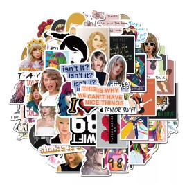 Taylor Swift 100 Calcomania Stickers Pvc Contra Agua Artista