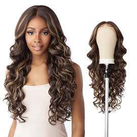 Sensationnel Butta Lace Front Wig - Natural Pre-Plucked Hairline Hand-tied HD Transparent Lace 5 Inch Deep Part with Babyhair - BUTTA Unit 32 (BALAYAGEGOLD)
