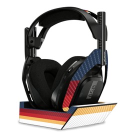 MightySkins Carbon Fiber Skin Compatible with Astro A50 Wireless Headphones + Base Station (Gen 4) - Vintage Lines | Protective, Durable Textured Carbon Fiber Finish | Easy to Apply | Made in The USA