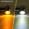 evermotor CNC Chrome Mini Motorcycle LED Indicator, 12 V, Pack