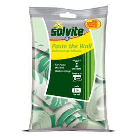 Solvite Paste the Wall 5 Roll Sachet Wallpaper Adhesive Ref 1584707