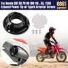 Canitu Exhaust Tip,Motorcycle Billet Aluminum Power Tip with Spark Arrestor