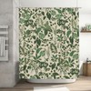 Ohocut Boho Shower Curtain Green Shower Curtain Cute Floral Shower