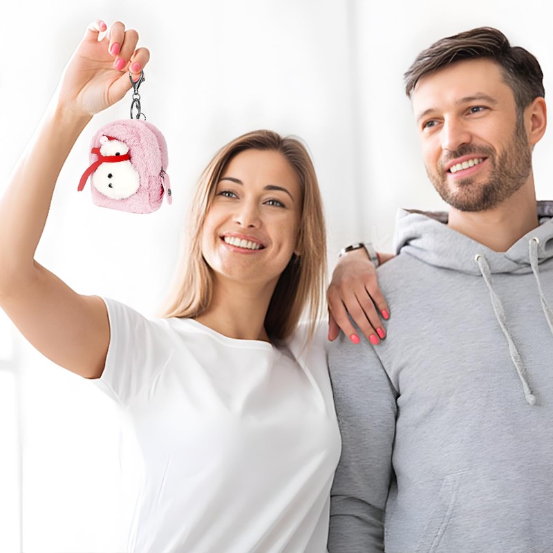 WisePoint Coin Purse, 2 Pieces, Plush Purse, Small Purse for