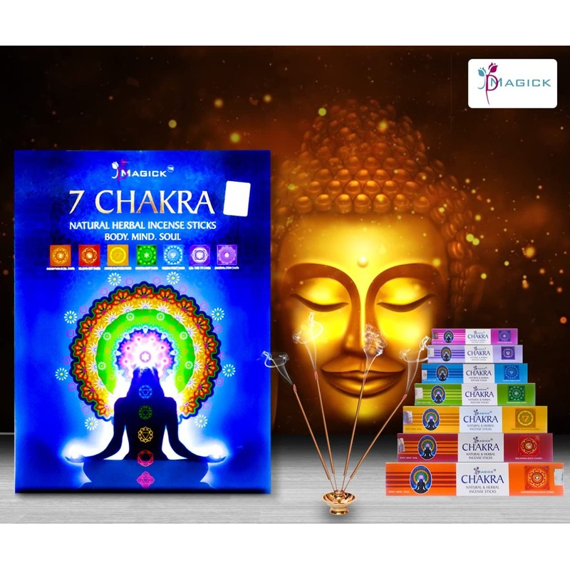 Divine Magick 7 Chakra Incense Sticks – 15g x 7
