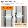 HardwareX Supply Garage Door Side Lock Inside Deadlock (4 Pack)