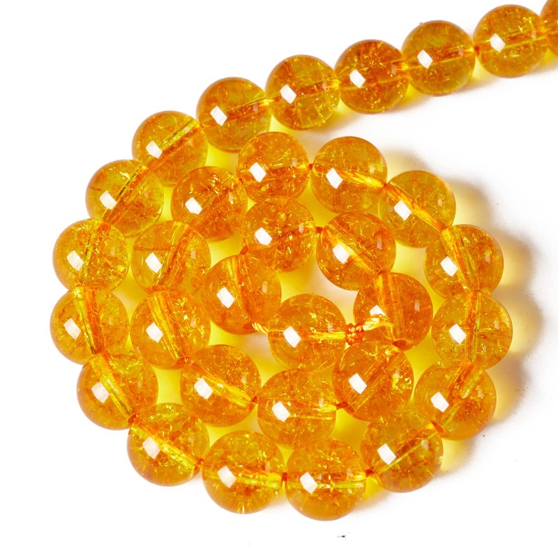 60 abalorio de citrino de 6 mm, abalorio redondas sueltas