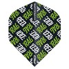 RED DRAGON Hardcore XT Green and White Logo Dart Flights