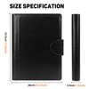 Toplive Leather 4 Ring Binder Padfolio Portfolio Folder Business Interview