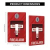 Fire Alarm Printed Light Switch Cover 1-Gang,Decorative Single Toggle Wall