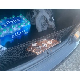 EACCESSORIES EA Trunk Organizer Cargo Net for Lexus LS500 LS500h 2018-2023 – Envelope Style Cargo Net for Sedan - Premium Mesh Car Trunk Organizer Vehicle Carrier Storage-Compatible with LS500 LS500h