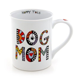 Our Name is Mud “Dog Mom” Cuppa Doodle Porcelain Mug, 16 oz.