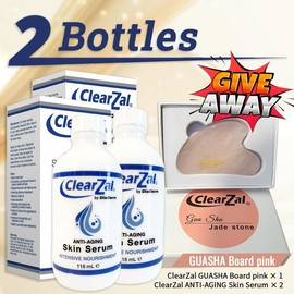 CLEARZAL Anti-Aging All Natural Skin Serum Moisture Embracing Formula with Essential Oils, 4 ounces help relieve irritation, dryness and flakiness.Non-Greasy，helps reinforce skin’s natural defenses, soothe redness,  Stretch Marks, Sensitive Skin - Specif