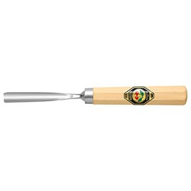 Kirschen 3210002 10 Cut Straight Chip Carving Tool with Handle, Beige/Silver, 2 mm