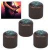 4 Pcs Electric Bass Knob Dome Metal High End Shell