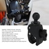 Motorcycle Handlebar Mount 25mm Ball Head 360 Degree Rotation Nylon