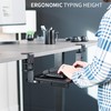 VIVO Large Height Adjustable Under Desk Keyboard Tray, C-clamp Mount
