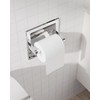WZKALY Polished Chrome Recessed Toilet Paper Holder, Bathroom Wall Mount