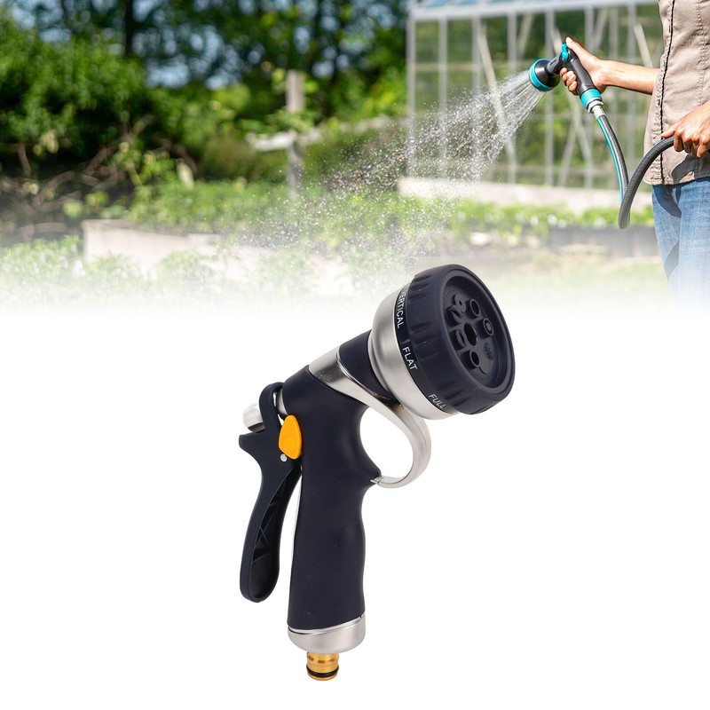 Garden Hose Nozzle 5 Adjustable Spray Pattern with Flow Control