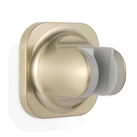 Handle held Shower Head Holder Wall Mount -Adjustable in 5 Positions - Dual Mount Option (Screw/Adhesive) - Brushed Gold