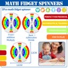 2Pcs New Math Fidget Spinner,Math Fact Fidget Spinners,Number Fidget Toy,Educational