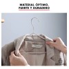 Importeek 20 Ganchos Ropa Alambre Acero Inoxidable Forrado Tintoreria