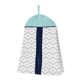 Navy Blue and Green Modern Dinosaur Baby Boys or Girls 4 Piece Crib Bedding Set for Mod Dino Collection