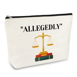 Lawyer Gifts for Women Makeup Bag Law School Graduation Gifts Allegedly Cosmetic Bag Pouch Future Lawyer Gift Birthday Appreciation Gift for Attorney Legal Practitioner Law Prosecutor Women in Law