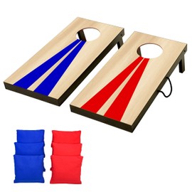 GoSports Juego de Juego de Cornhole de tamaño portátil con 6 puf, Ideal para Jugar en Interiores y Exteriores (Elige Entre diseños clásicos o de...   