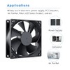GDSTIME 90mm Mini USB Fan, 2 Pack 92mm x 25mm