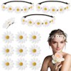 Oenothera Pack of 13 Flower Headbands, Flower Wreaths for Hair,