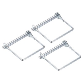 sourcing map Shaft Locking Pin - 8mm x 70mm Coupler Pin for Farm Trailers Wagons Lawn Garden in Square 3Pcs
