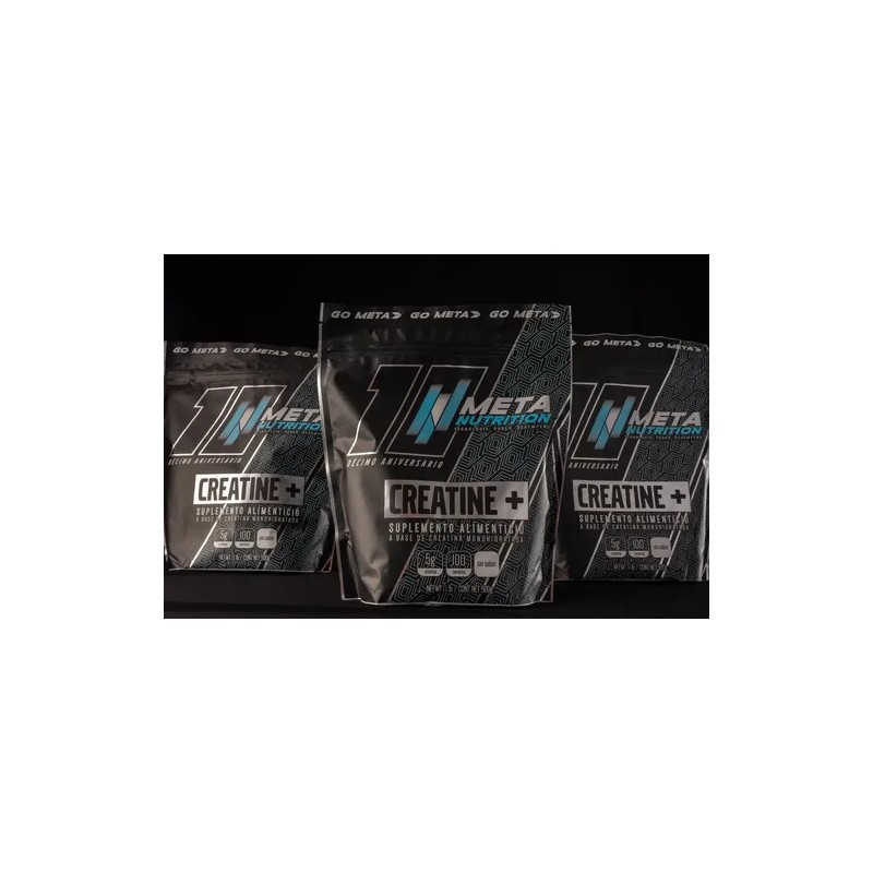 Creatina Monohidratada 500 Meta Nutrition 100 Porciones Polvo Alta Pureza
