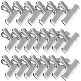 20 Piezas Clips de Metal para Bolsas de Alimentos, Pinzas de Acero Inoxidable para Cerrar Bolsas de Chip