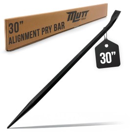 Mutt Tools 30 Inch Heavy Duty Alignment Pry Bar – Professional-Grade Sleever Bar – For Line-Up & Spud Work – Ideal for Ironworkers, Construction, & Industrial Use