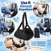 Airplane Footrest Hammock with Adjustable Strap, Portable Padded Travel Foot