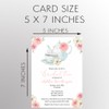 Tea Party Bridal Shower Invitations English Themed Customizable Invites with