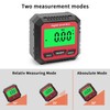 QUMOX Digital Angle Gauge Magnetic Protractor Inclinometer Level Angle Finder