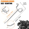 Scartink Pegboard Hooks Pegboard Accessories,4 inch,Pegboard Organizer Kit for Garage