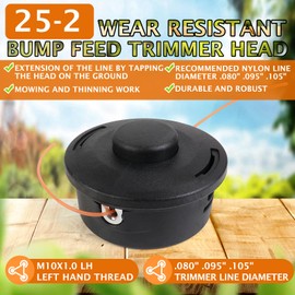 Rinlius 25-2 - Alimentación de tope de cabeza recortadora 4002 710 2191 para Stihl FS56RC FS90R FS55 FS55R KM55 FS56 FS70 FS80 FS85 FS90 FS100RX FS120 FS130 FS200R R R R Cortadora de cuerdas Weed Eater reemplaza a 4002 710 2108