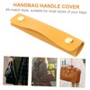 KOMBIUDA 1PC Bag Handle Wrap Protector Yellow Handbag Cover for