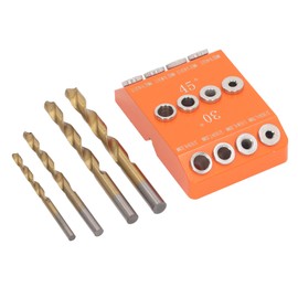 Angled Drill Guide Jig Multifunctional Aluminum Alloy 30 45 90 Degree Angle Drill Guide for Woodworking