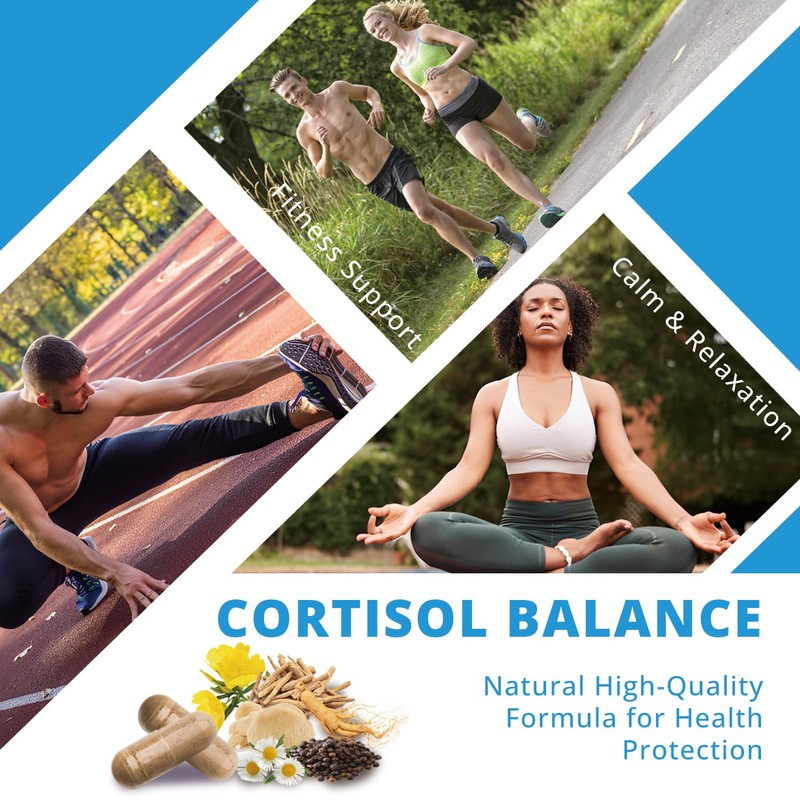 NATUREBULK Cortisol Supplements for Women, 18-in-1 - Premium Blend with