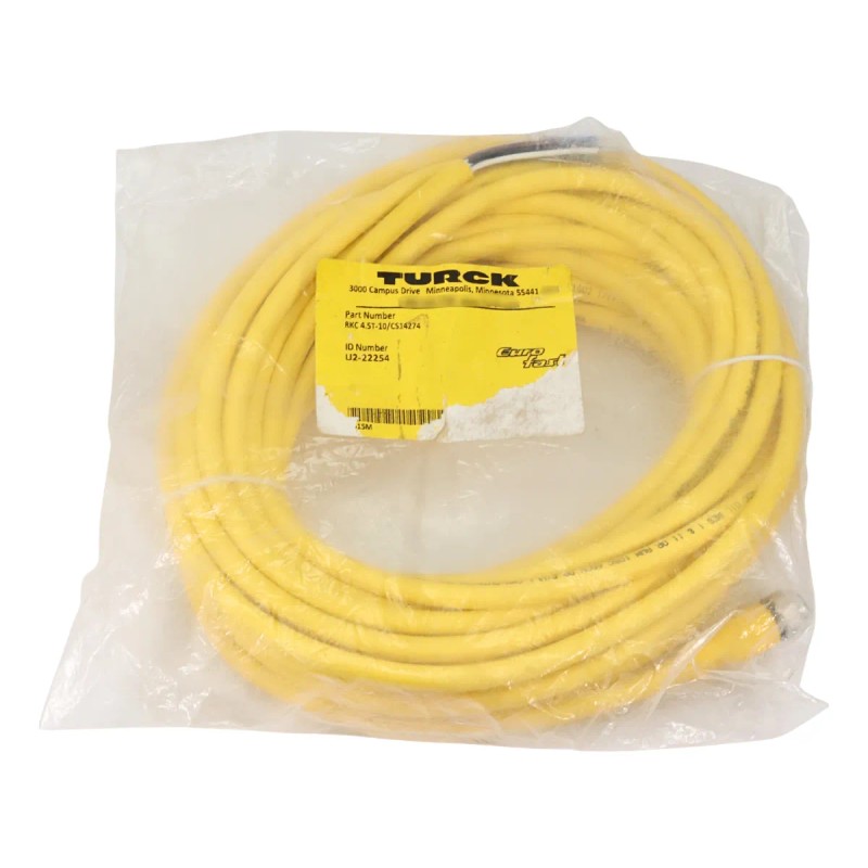 Turck Rkc 4.5t-10/cs14274 Cable 4 Polos Hembra 10 Metros