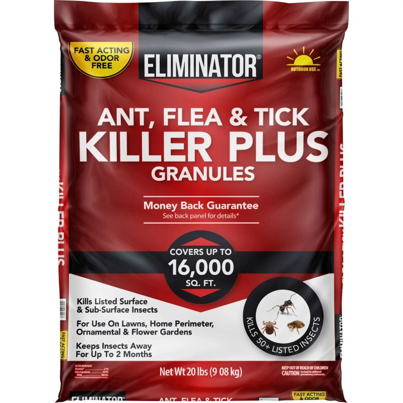 Eliminator Ant, Flea & Tick Killer Plus Lawn Insect Granules,