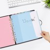 Uquelic A4 Folder Organiser, Ring Binder with 12 Document Folder