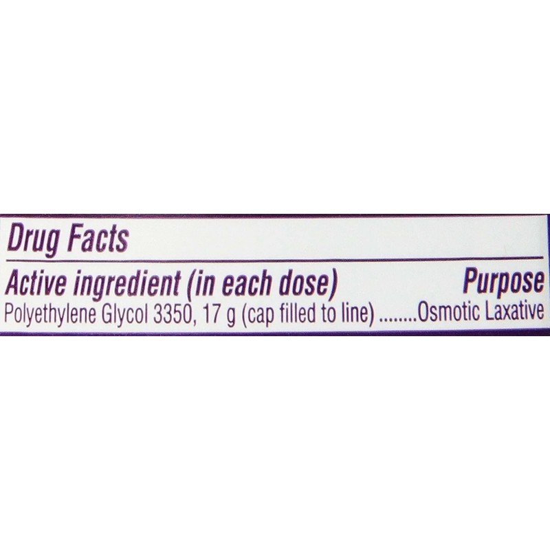 Miralax Laxative Powder Relieves Occasional Constipation Unflavored 4.1 oz 41100820761