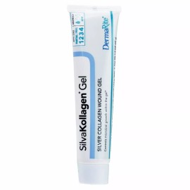 DermaRite SilvaKollagen Silver Collagen Gel 1.5oz Tube (Each), # 00500 by DermaRite