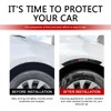 Opuweiy Car Fender Protector, 2PCS Carbon Fiber Wheel Arch Protective